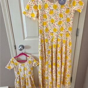 Mommy & Me Yellow Lemon Dress Set